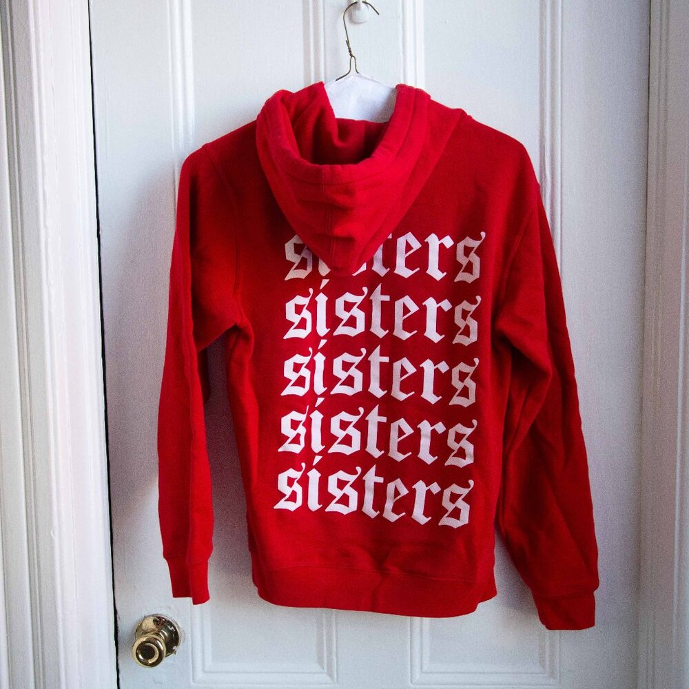 James Charles Sisters Apparel red sweatshirt size S 100% cotton Sisters repeat